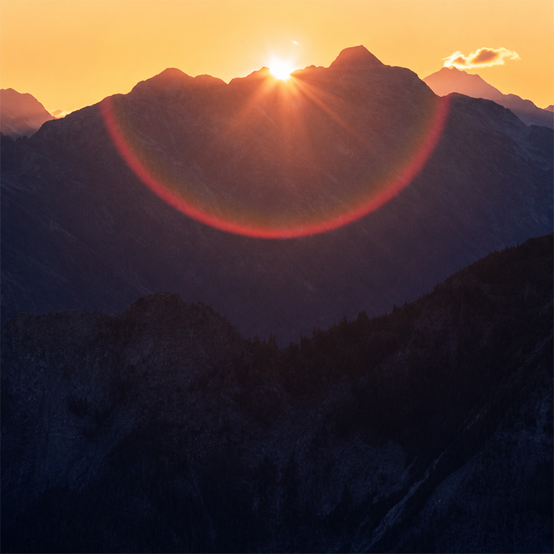 Mountain sunrise